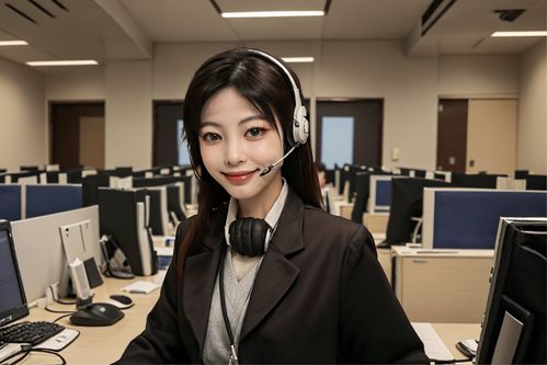 上班族女性客服人物肖像攝影圖 攝影圖 下載至來(lái)源處